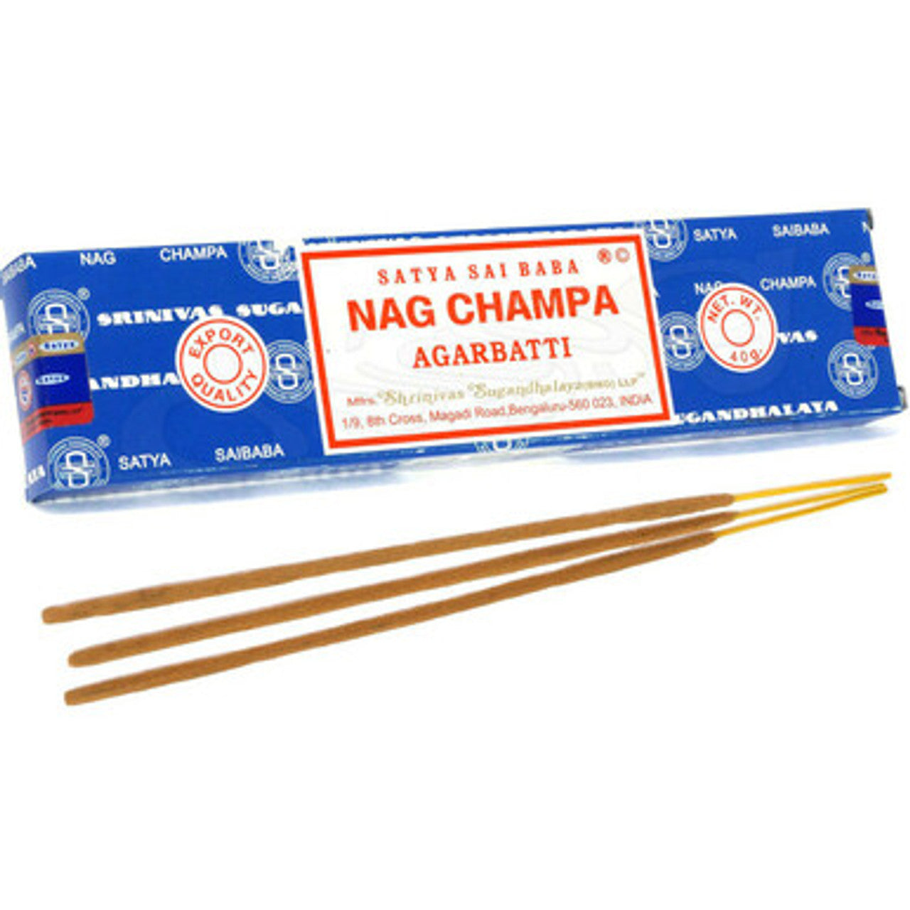 NAG CHAMPA INCENSE - BOX OF 12 PACKS OF 15 STICKS IN EACH PACK
